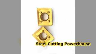 CrTiAIN-Hartmetalleinsätze für die Stahlbearbeitung